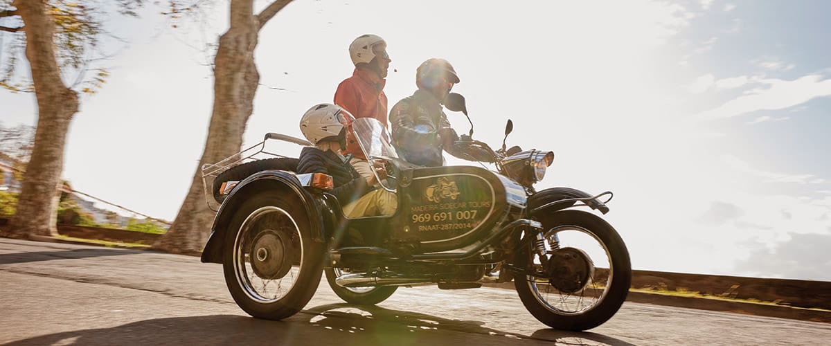 An optional motorcycle excursion in Funchal